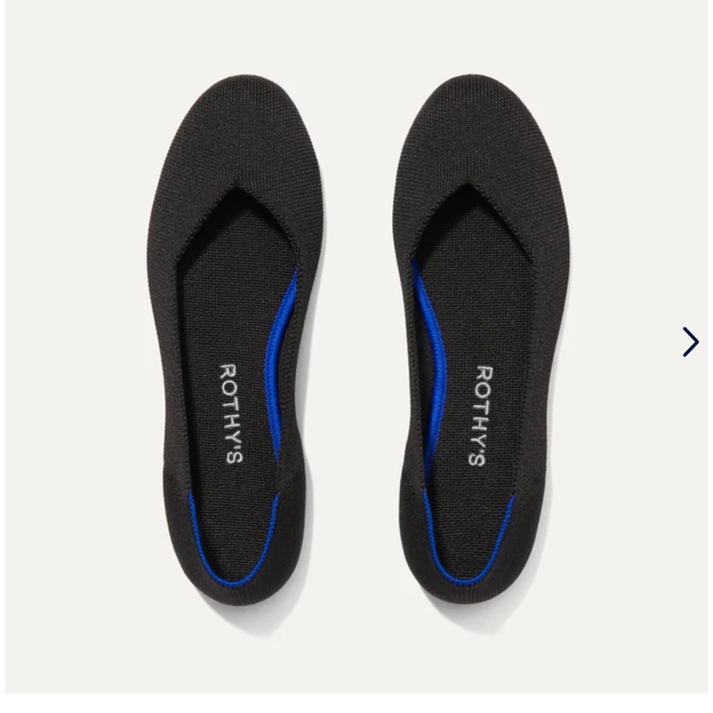 Rothy’s The Flat slip on shoes Black Size 10.5
